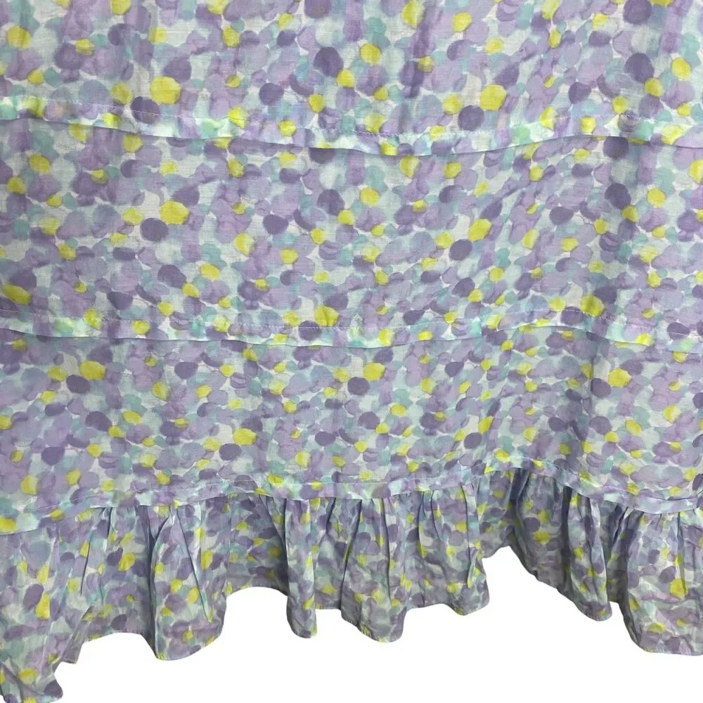 GAP Kids Dress Girls XXL (14-16) Silk Cotton Tiered Ruffle Sleeveless Lined NWT